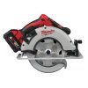 Milwaukee M18 BLCS66-502X, Aku 66 mm bezuhlíková okružní pila na dřevo a plast akumulátorové řady M18™ v setu se 2 akumulátory M18 B5 a rychlonabíječkou M12-18 FC v HD boxu