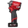 Milwaukee M12 FIW38-422X, Kompaktní aku ⅜″ rázový utahovák akumulátorové řady M12 FUEL™ v setu s akumulátory M12 B4 a M12 B2, nabíječkou C12 C v HD boxu