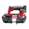 Milwaukee M12 BS-402C, Aku kompaktní pásová pila akumulátorové řady M12™ se řeznou kapacitou 41 mm v setu se 2 akumulátory M12 B4 a nabíječkou C12 C
