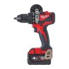 Milwaukee M18 BLPD2-402X, Aku bezuhlíková příklepová vrtačka akumulátorové řady M18™ v setu se 2 akumulátory M12 B4 a nabíječkou C12 C v HD boxu