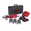 Milwaukee M18 ONEBLHPT-302C U-SET, Hydraulické akumulátorové krimpovací kleště s 16/20/25 mm čelistmi U profilu akumulátorové řady M18™ FORCE LOGIC™ ONE-KEY™ v setu se 2 akumulátory M18 HB3 a rychlonabíječkou M12-18 FC