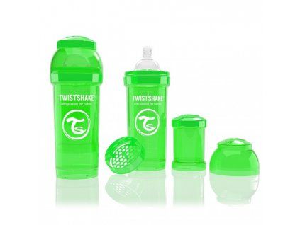 Twistshake Antikoliková fľaša 180 ml Green