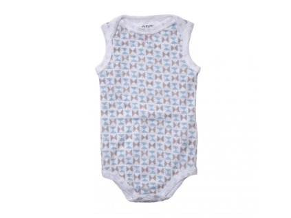 LODGER Body Romper Scandinavian Print Silvercreek/Mist vel. 62