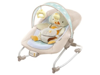 BRIGHT STARTS Vibračné ležadlo s melódiou Cuddles&Quacks, 0m+