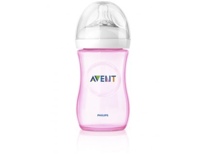 Avent Natural fľaša PP 260ml - ružová