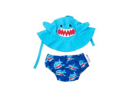 Zoocchini UV set klobúčik a plavky Shark