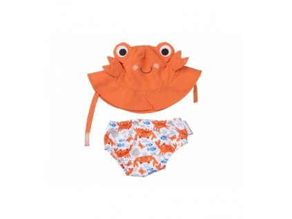 Zoocchini UV set klobúčik a plavky Krab