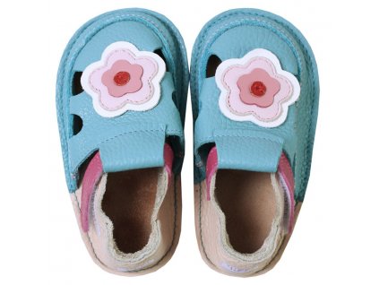 barefoot kids sandals cherry flowers 127 4