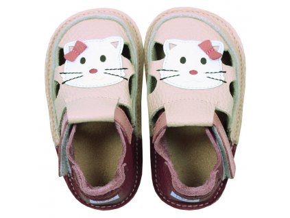 barefoot kids sandals meow kitty 115 4