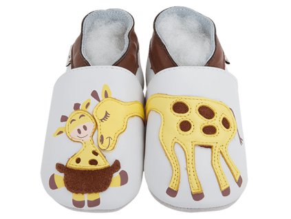 Chaussons cuir Girafe Front