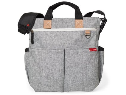 Taška prebaľovacia Duo Signature - grey melange