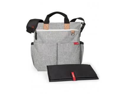 Taška prebaľovacia Duo Signature - grey melange