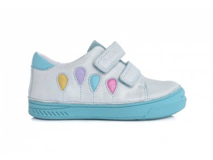 D.D.STEP kožené topánky White báloniky