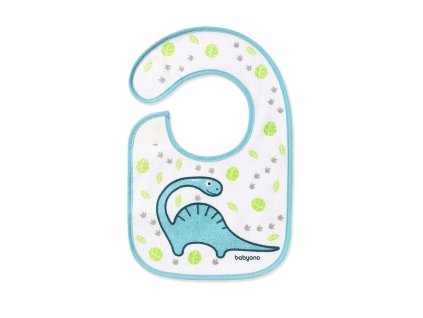 BabyOno Podbradník Froté, malý, vodeodolný 3m+ dino 831-BOdi