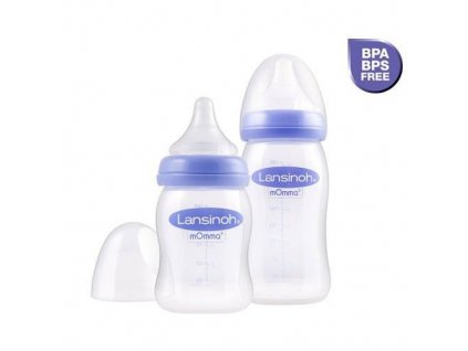 Lansinoh dojčenská fľaša 160ml s NaturalWave TM cumlíkom (S)