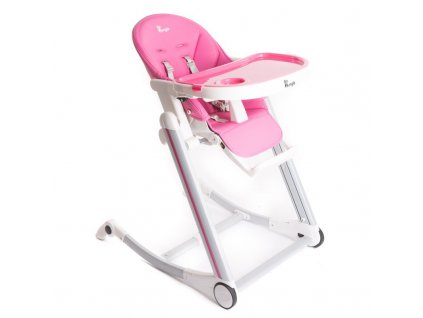 Bo Jungle jedálenská stolička B-HIGH CHAIR Pink