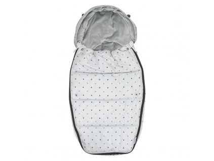 Dooky footmuff veľ. L LIGHT GREY CROWNS DeLuxe