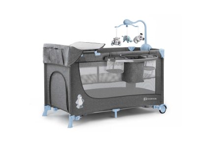 Kinderkraft Postieľka cestovná Joy s doplnkami Blue Kinderkraft 2019 KKLJOYBLU000AC