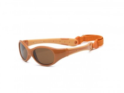 Real Kids Shades Slnečné polarizačné okuliare Explorer 0+r hnedo oranžové