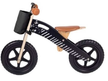 Kinderkraft Odrážadlo Runner Vintage Black s doplnkami Kinderkraft 2019 KKRRUNVBLK00AC