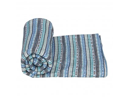 LODGER Swaddler Stripe Xandu 120 x 120 cm Dusty Turquoise 1