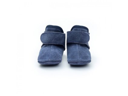 LODGER Walker Leather Basic Denim Blue 6 - 12 mesiacov