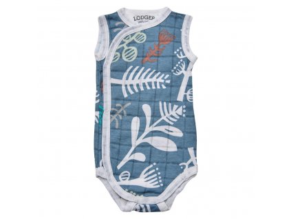 LODGER Body Romper Fold Over Botanimal Ocean