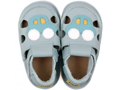 sandale barefoot copii blue car 10429 4