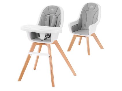 Kinderkraft Stolička jedálenská 2v1 Tixi Grey Kinderkraft 2019 KKKTIXIGRY0000