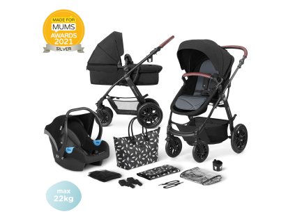 Kinderkraft Kočík kombinovaný 3v1 XMOOV Black Kinderkraft 2020 KKWXMOVBLK3000