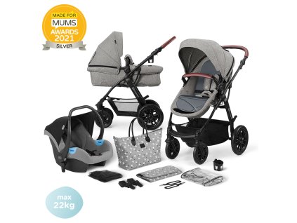Kinderkraft Kočík kombinovaný 3v1 XMOOV Grey Kinderkraft 2020 KKWXMOVGRY3000