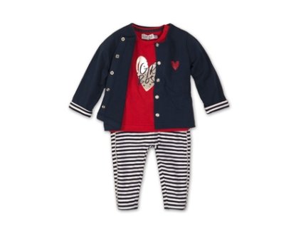 Dirkje Set 3-dielny C-SO SPORTY GIRL BOSS 86 Red-Navy 31C-34352-86