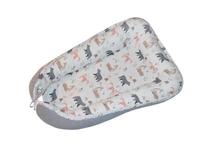 Eko Hniezdo pre bábätko obojstranné bavlnené Roe-Deer 90x60cm AGS_CO-01-ROE-DEER