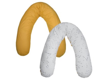 Eko Vankúš na dojčenie Mustard Yellow 180cm AGS_PO-26-MUSTARD-YELLOW