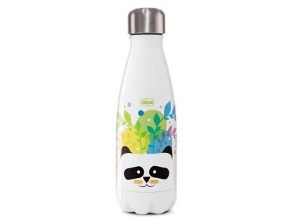Chicco Fľaša nerezová termo Chicco Drinky Panda, 350ml AGS_10081.00PA