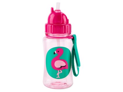 Skip Hop Zoo Hrnček so slamkou bez PVC a BPA Plameniak 12m+ AGS_9I236710