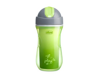 Chicco Hrnček Chicco Športový termo so slamkou 266 ml, zelený 14m+ AGS_06991.300G
