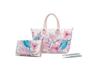 Kinderkraft Taška prebaľovacia Mommy Bag Bird Kinderkraft AGS_KKAMBAGWHT0000