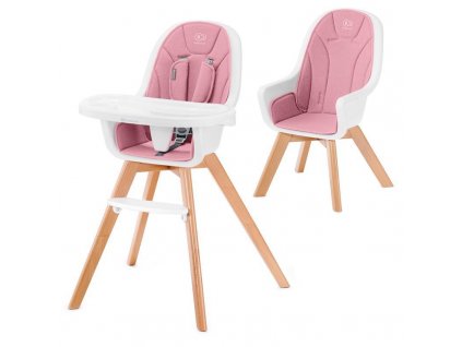 Kinderkraft Stolička jedálenská 2v1 Tixi Pink Kinderkraft 2020 AGS_KKKTIXIPNK0000