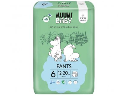 Muumi Nohavičky plienkové jednorázové 6 Junior 12-20kg 36ks Baby Muumi AGS_59425