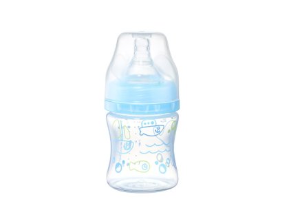 BabyOno Fľaša antikoliková KLASIK modrá 120 ml 0m+ AGS_402-03-BO