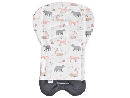 Eko Vložka do kočíka bavlnená Roe-Deer Apricot 70x48cm AGS_PD-03-ROE-DEER-APRICOT