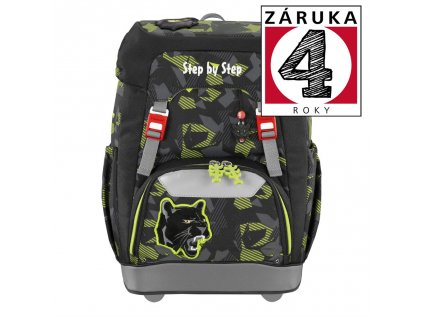 Školský ruksak Step by Step GRADE Čierny panter+ BONUS Dosky na zošity za 0,05 EUR