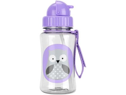 SKIPHOP Zoo Hrnček so slamkou bez PVC a BPA Winter Sova 12m+