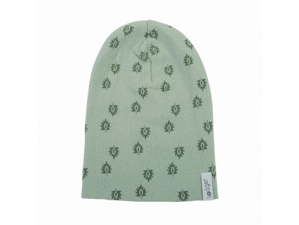 LODGER čiapka Beanie Print Rib Silt Green