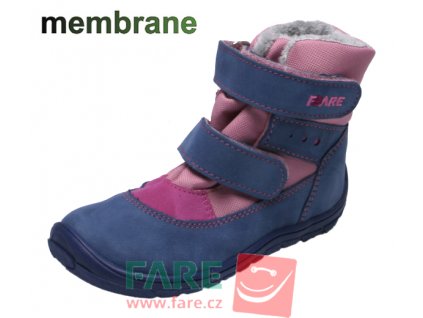 Fare s membranou modro ružové