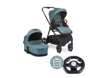 EASYWALKER EASYWALKER Kočík kombinovaný Rudey Forest Green + darček volant na hranie ku kočíku