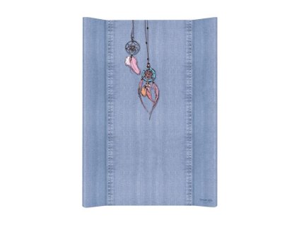 CEBA Podložka prebaľovacia 2-hranná MDF 70cm Denim Style Dream Cather blue Ceba