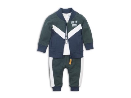 DIRKJE Set 3-dielny D-JUST BE COOL I'M THE HERO 68 Green+off white+navy