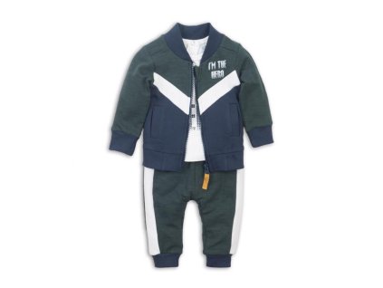 DIRKJE Set 3-dielny D-JUST BE COOL I'M THE HERO 80 Green+off white+navy